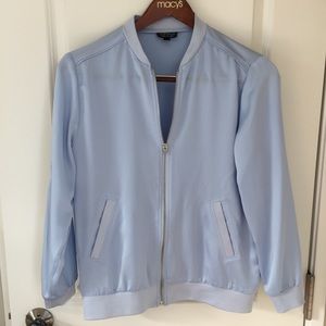 Topshop blue bomber jacket